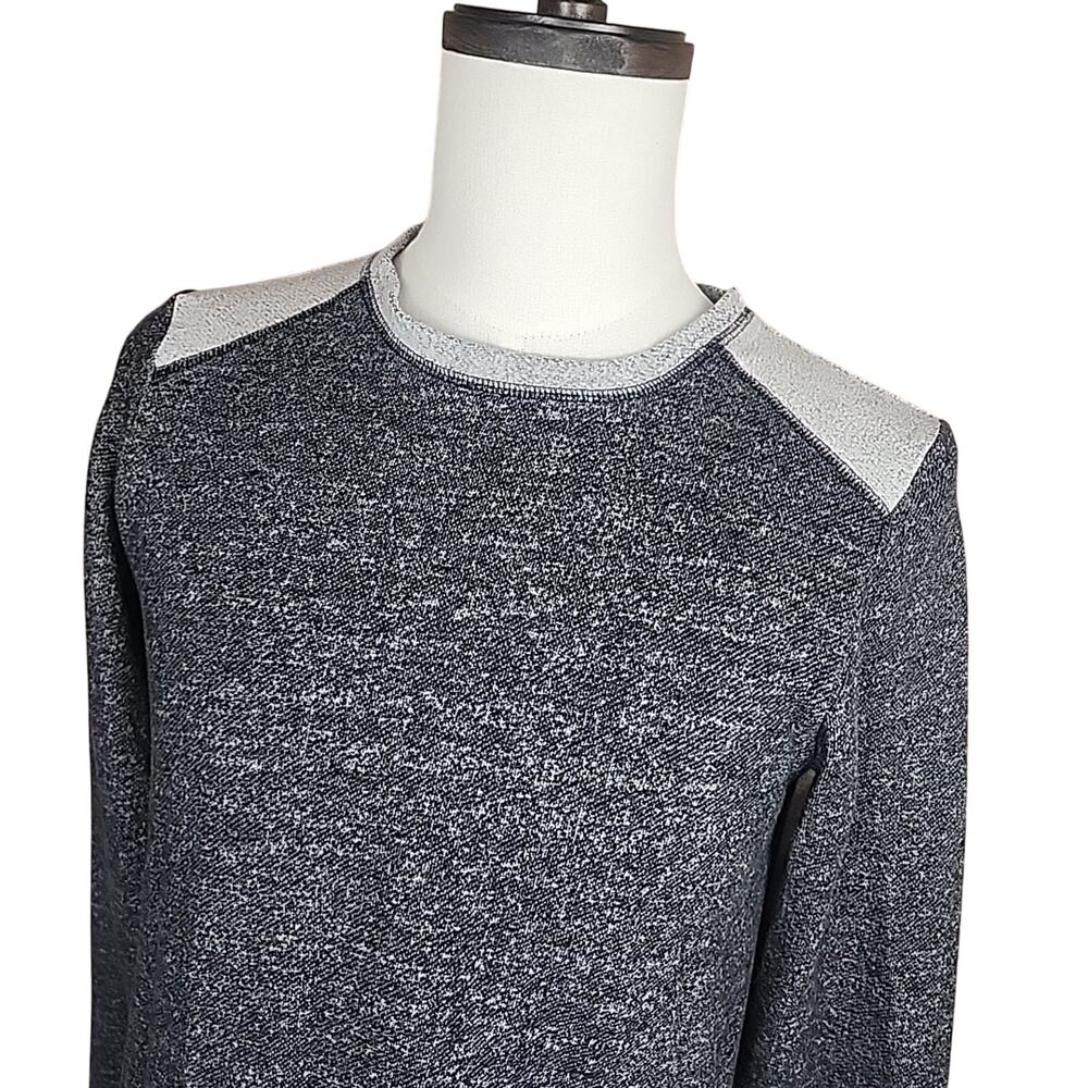 Men's Tommy Bahama Two Toned Speckled Gray Pullover Sweatshirt Size S